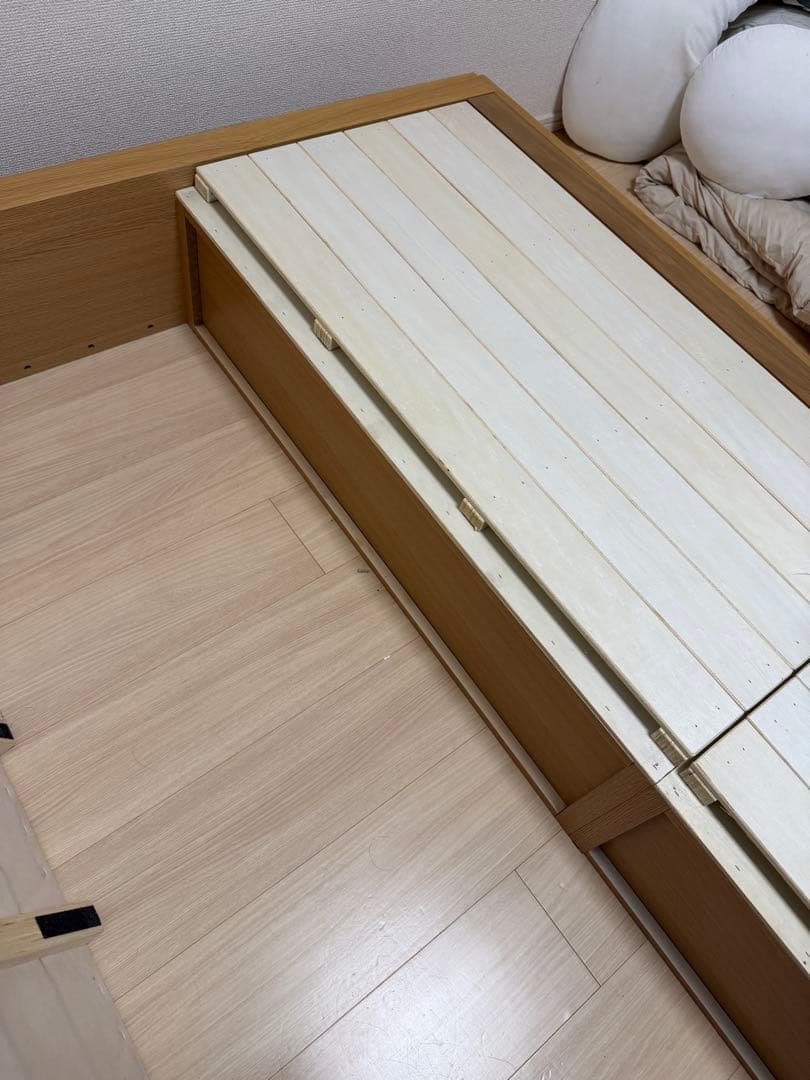 無印良品 セミダブル ベッドフレーム 引き出し付き