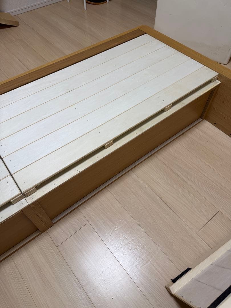 無印良品 セミダブル ベッドフレーム 引き出し付き