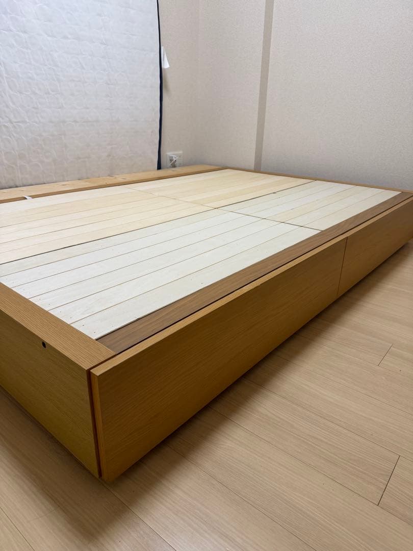 無印良品 セミダブル ベッドフレーム 引き出し付き