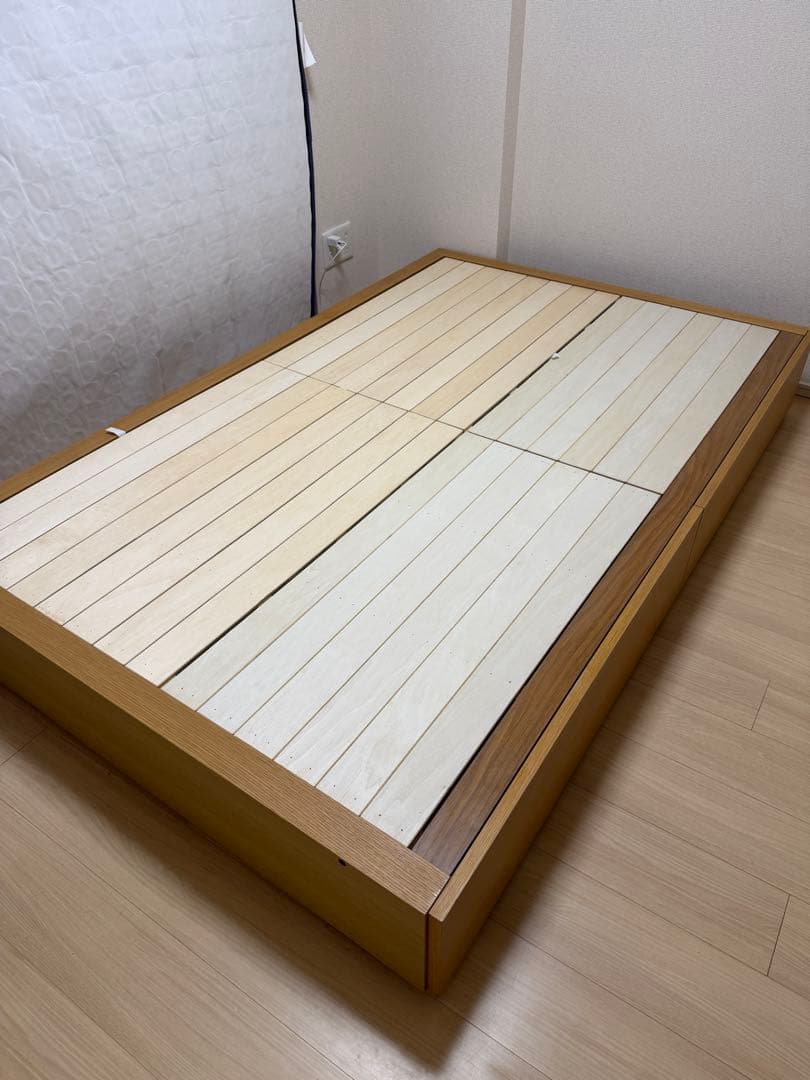 無印良品 セミダブル ベッドフレーム 引き出し付き