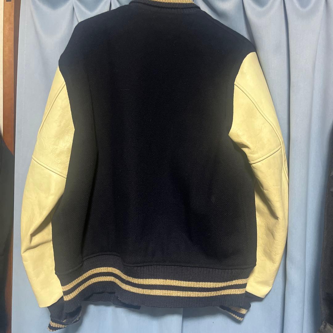 Whitesville 刺繍スタジャン サイズ40 ネイビー