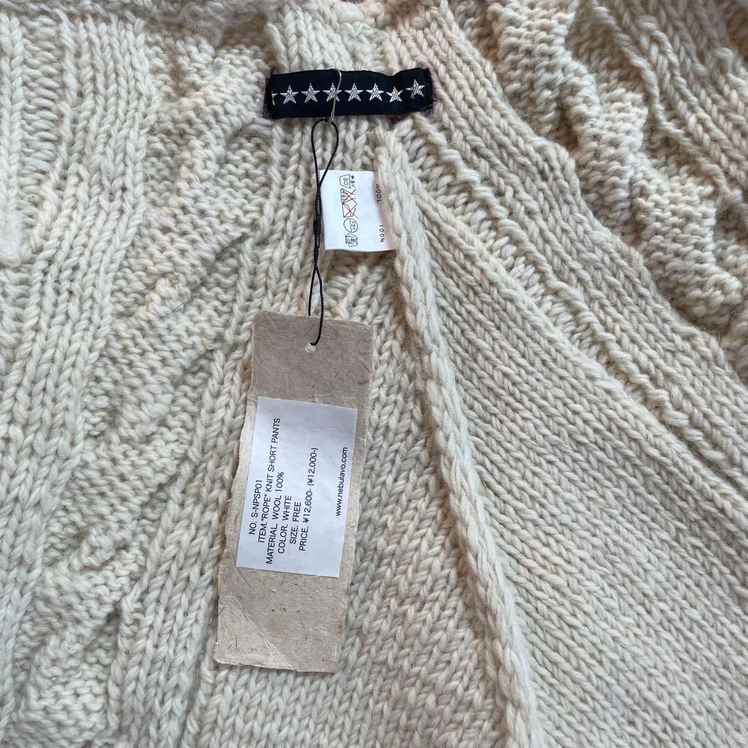【新品未使用】NEBULAVO “ROPE”KNIT SHORT PANTS