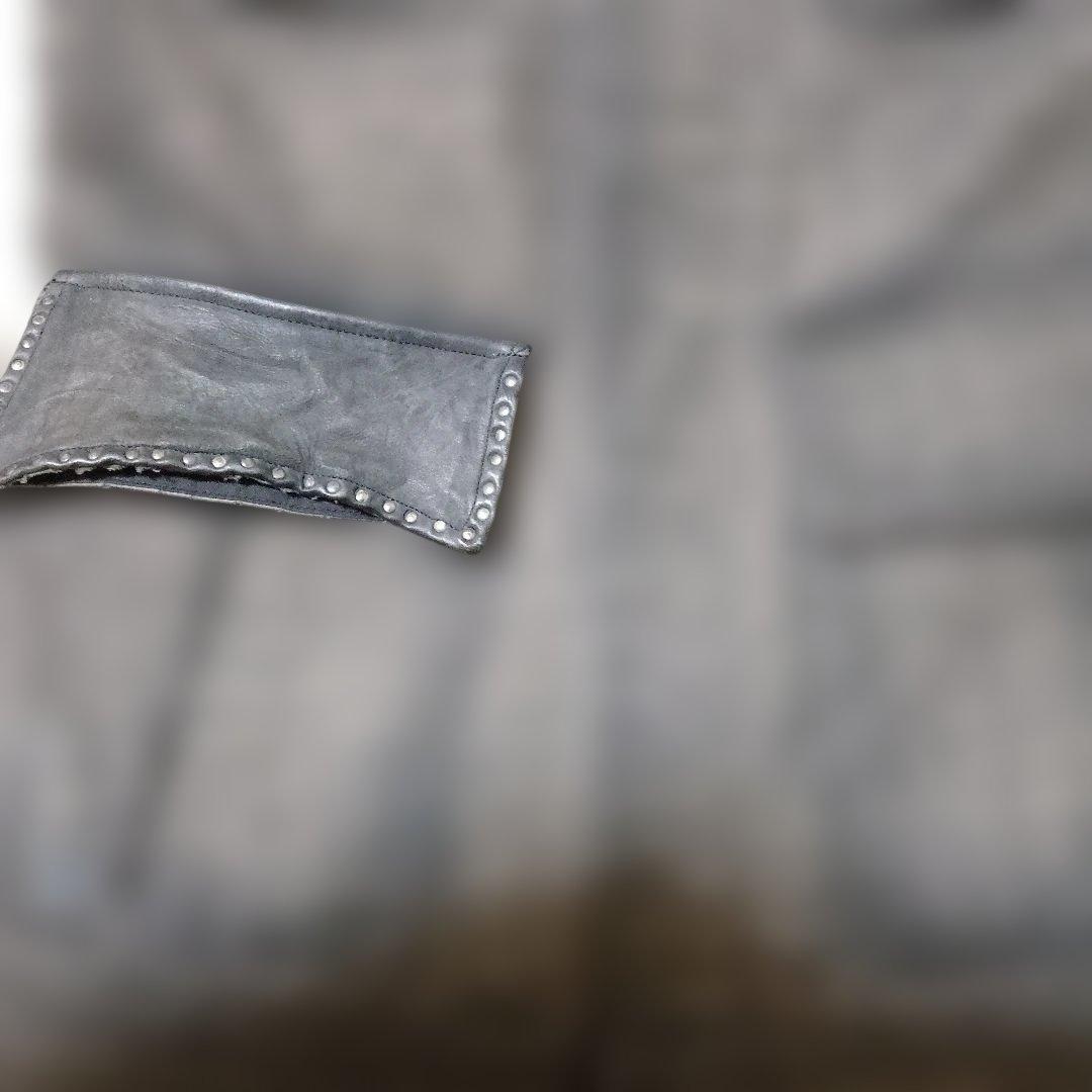 Roen クロコ型押し ミリタリージャケット 部分パイソン ディアスキン 46