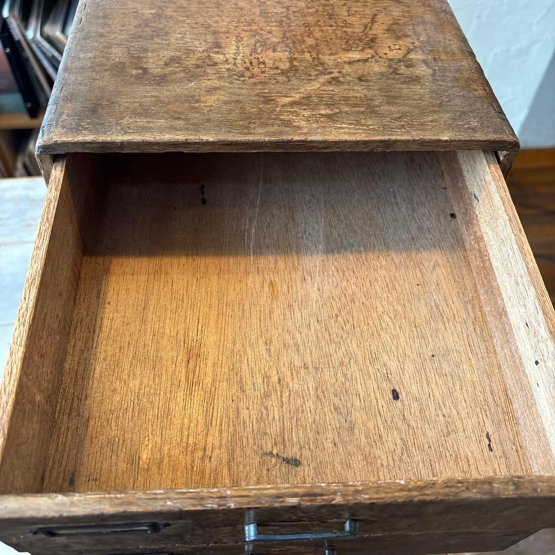 アンティーク木製 5段引き出し