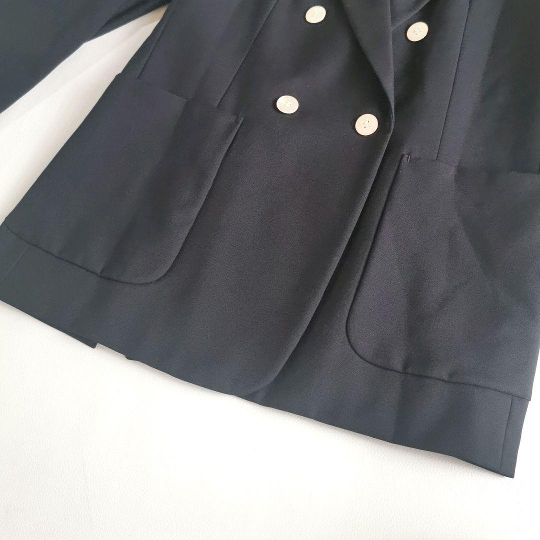 【美品✨】イエナ ウールダブルブレストジャケット 紺ブレ シェルボタン
