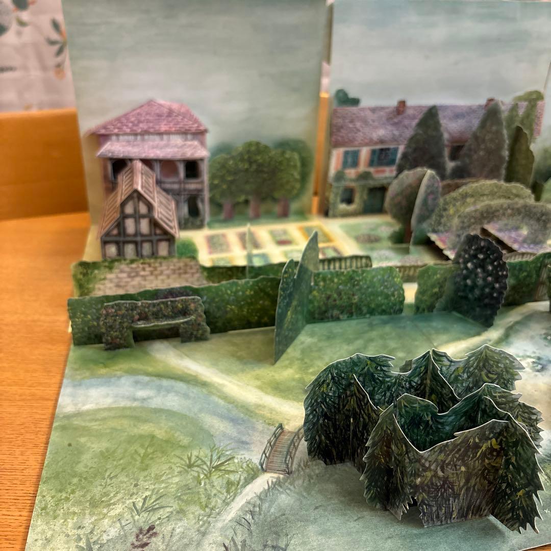 モネ 庭 ガーデン 立体 絵本 希少 レア アメリカ購入 30年前 本