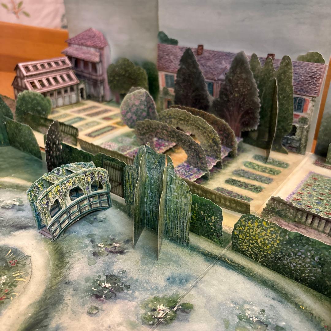 モネ 庭 ガーデン 立体 絵本 希少 レア アメリカ購入 30年前 本