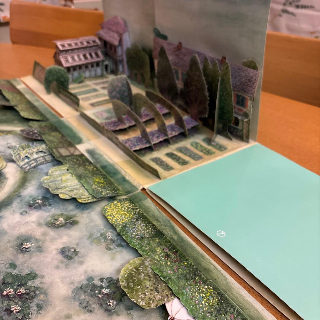 モネ 庭 ガーデン 立体 絵本 希少 レア アメリカ購入 30年前 本