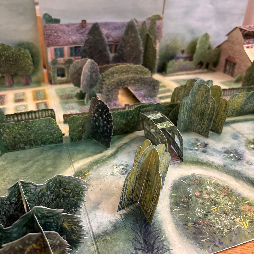 モネ 庭 ガーデン 立体 絵本 希少 レア アメリカ購入 30年前 本