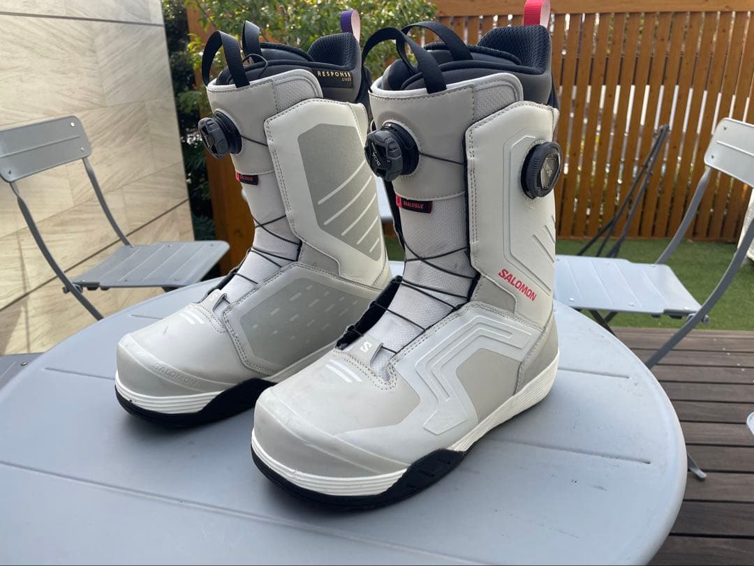 SALOMONスノーボードブーツ BOAシステム ホワイト/グレー