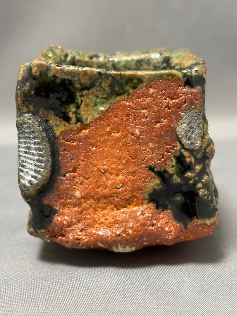 金本卓也　織部ぐい呑