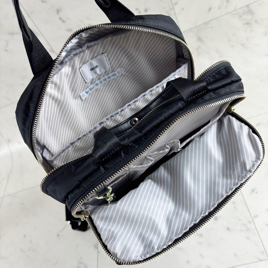 【極美品】ace. フィッテム ビジネスリュック A4/PC収納 68681