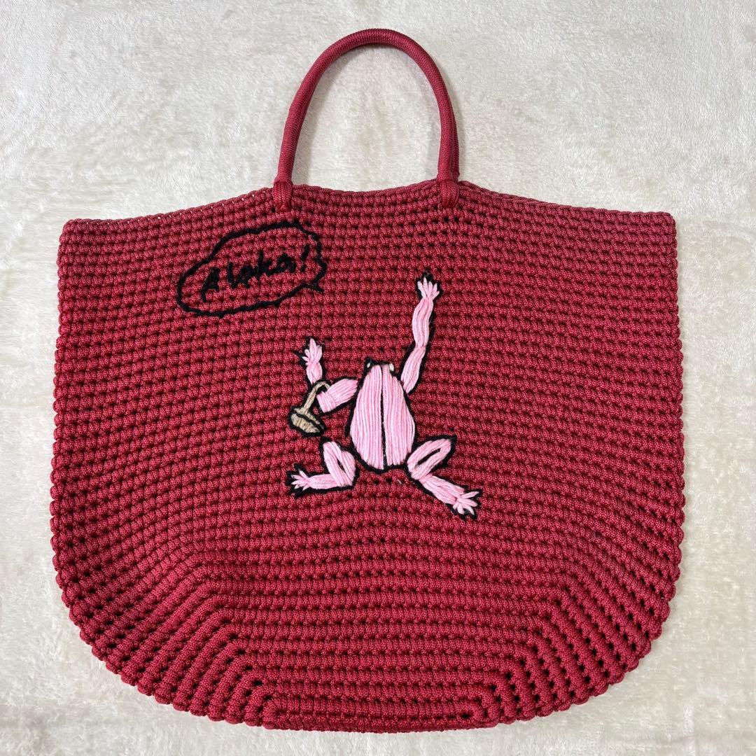 LUDLOW ラドロー コードバッグ 蛙 カエル フロッグ レッド 赤