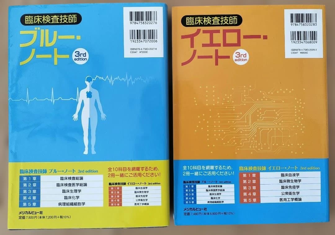 臨床検査技師 ブルーノート・イエローノート 3版セット