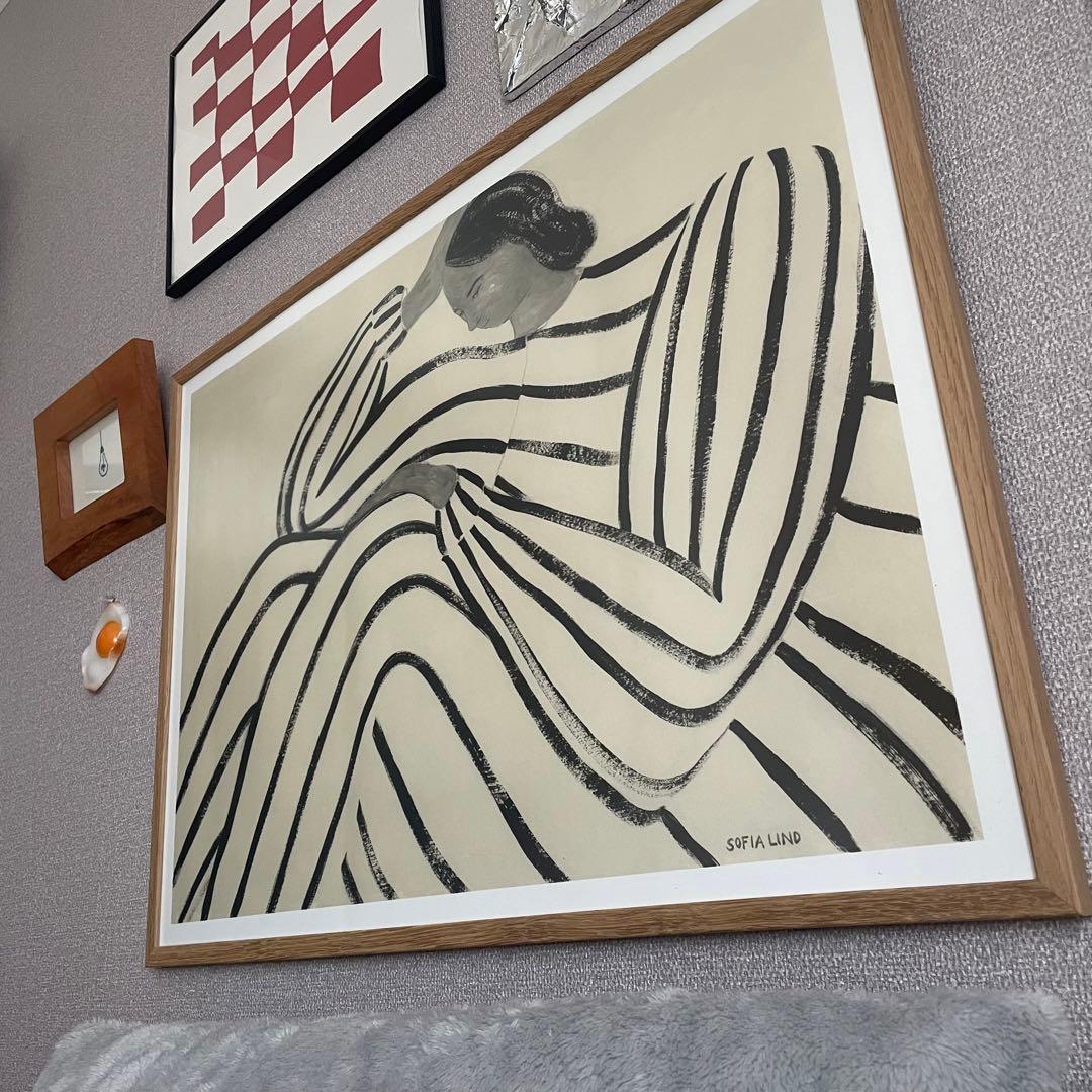 【フレーム付】 50×70cm THE POSTER CLUB Waiting