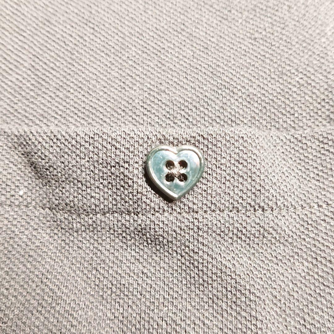 HUMAN MADE ビッグポロシャツ ブラック M ハートボタン ロゴパッチ