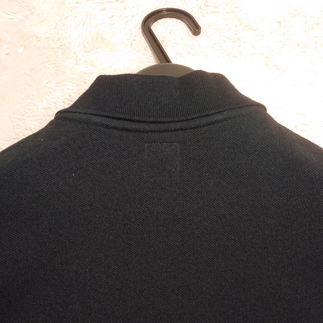 HUMAN MADE ビッグポロシャツ ブラック M ハートボタン ロゴパッチ