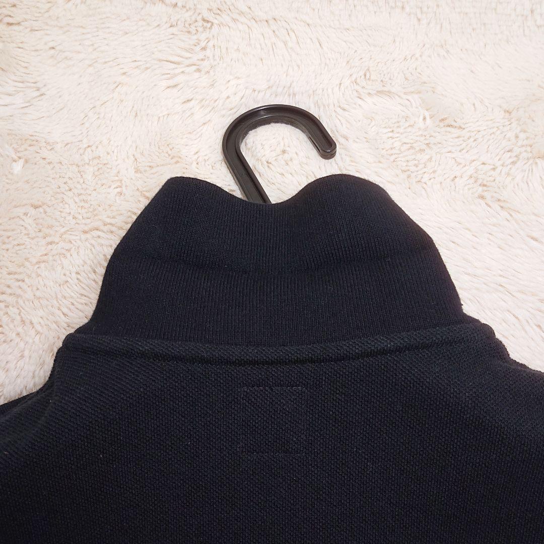 HUMAN MADE ビッグポロシャツ ブラック M ハートボタン ロゴパッチ