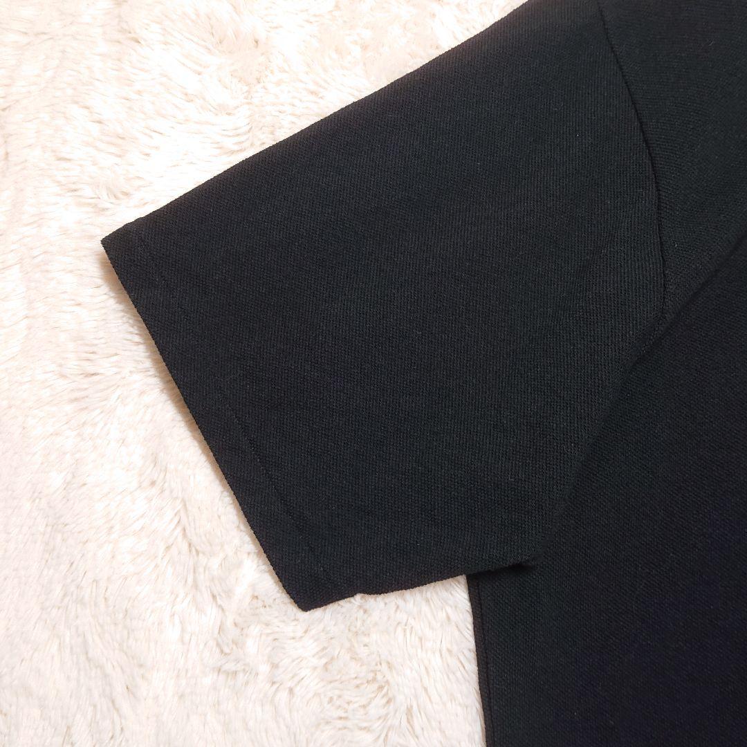 HUMAN MADE ビッグポロシャツ ブラック M ハートボタン ロゴパッチ