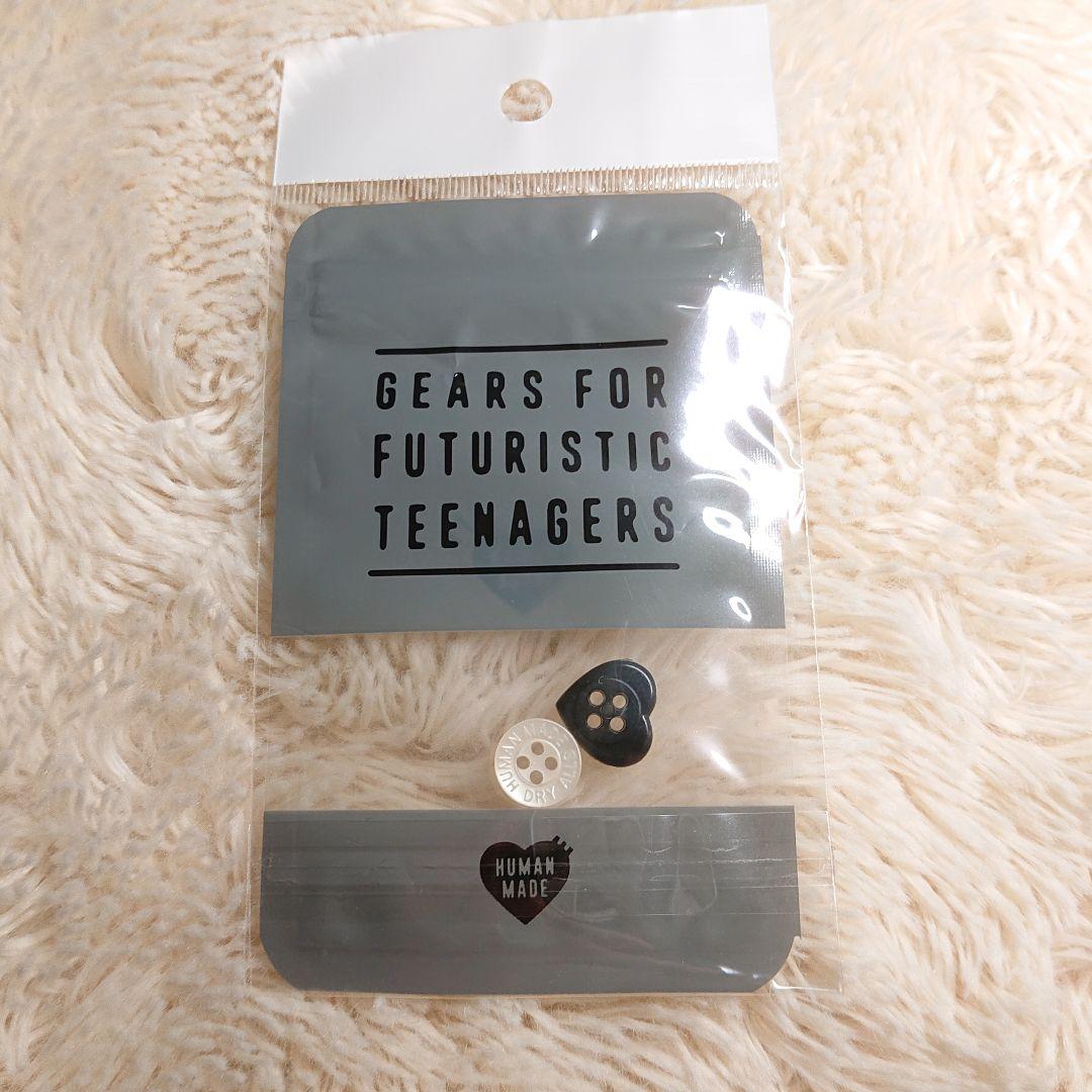 HUMAN MADE ビッグポロシャツ ブラック M ハートボタン ロゴパッチ