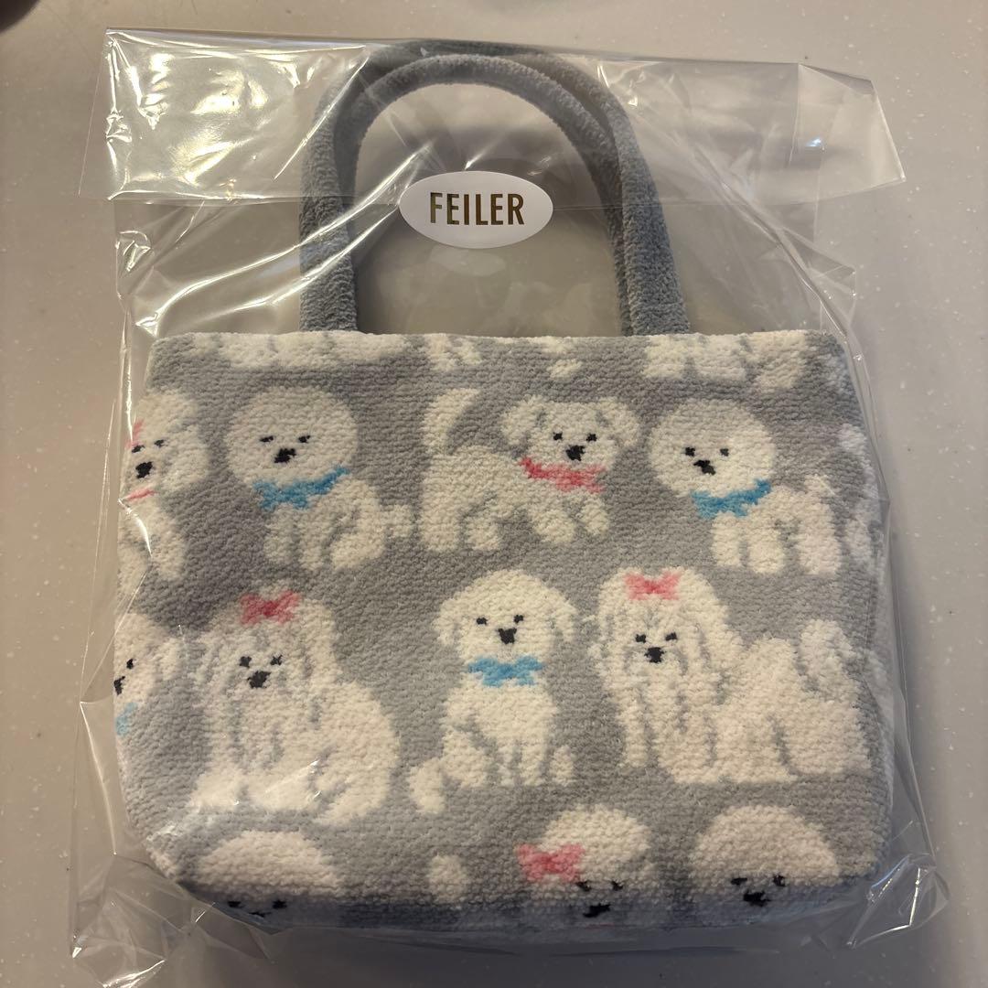 ラブラリーバイフェイラー モフモフワンチャントートバッグ