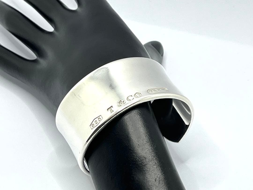 h237 ティファニー　1837 ワイド　カフ　バングル　シルバー　925