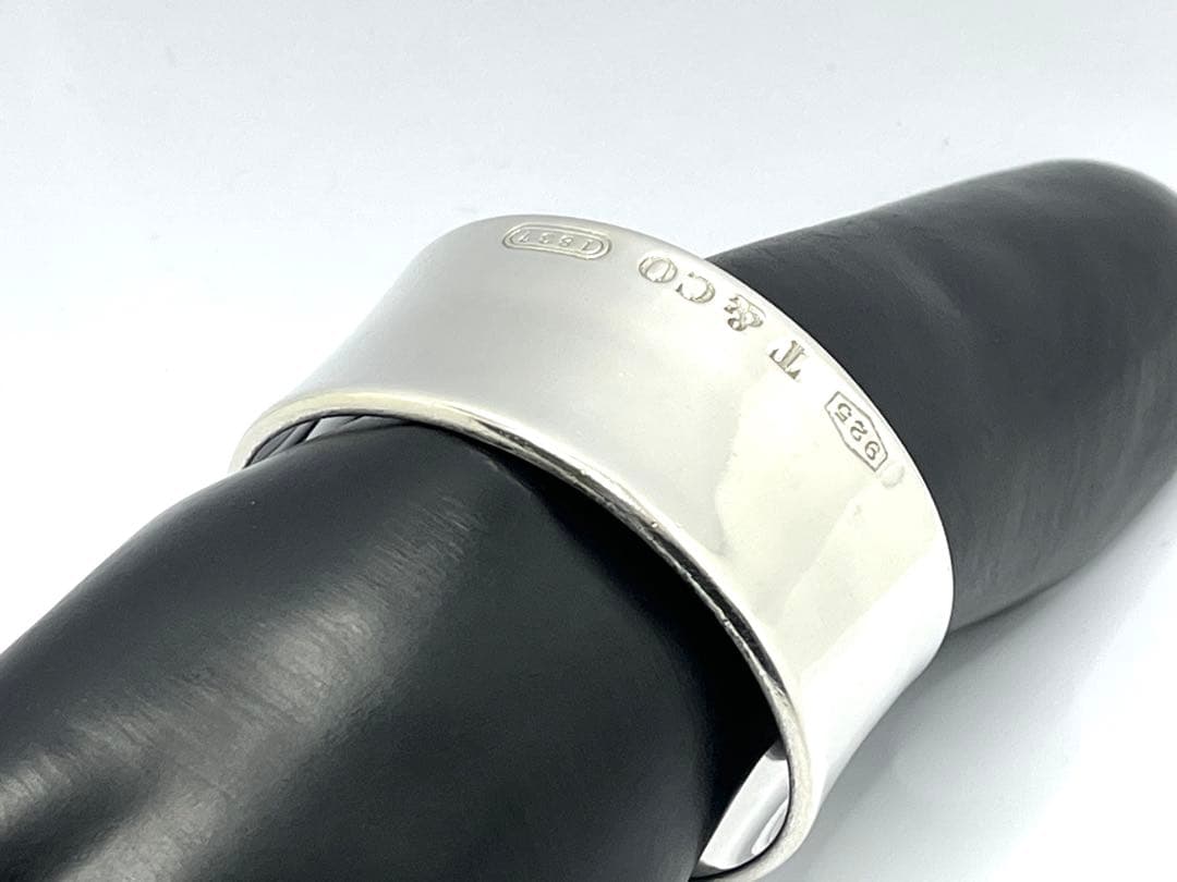 h237 ティファニー　1837 ワイド　カフ　バングル　シルバー　925