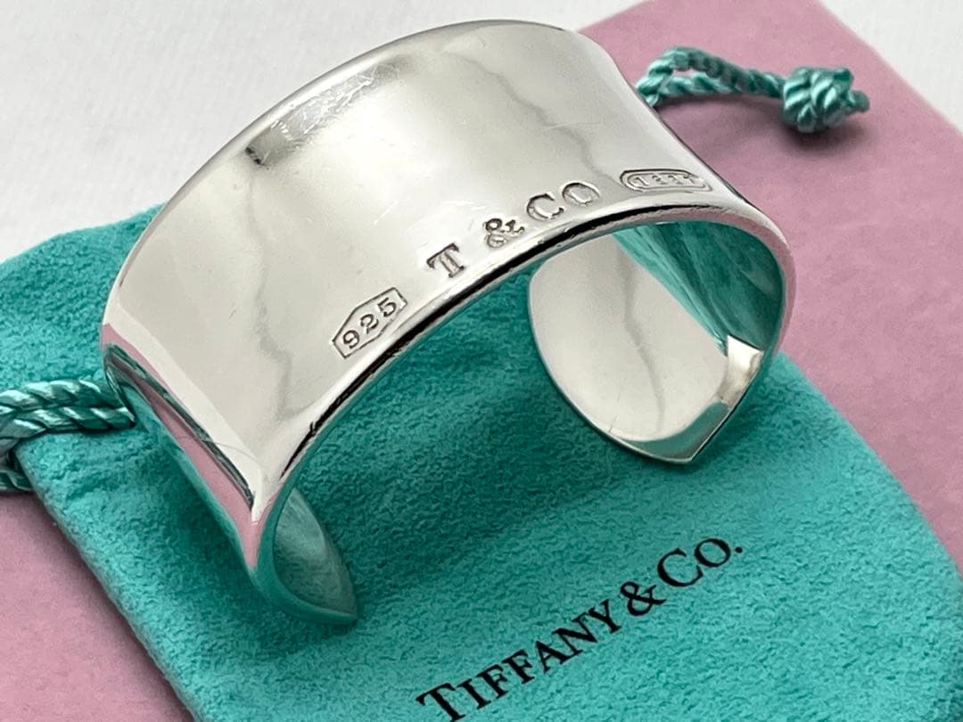 h237 ティファニー　1837 ワイド　カフ　バングル　シルバー　925