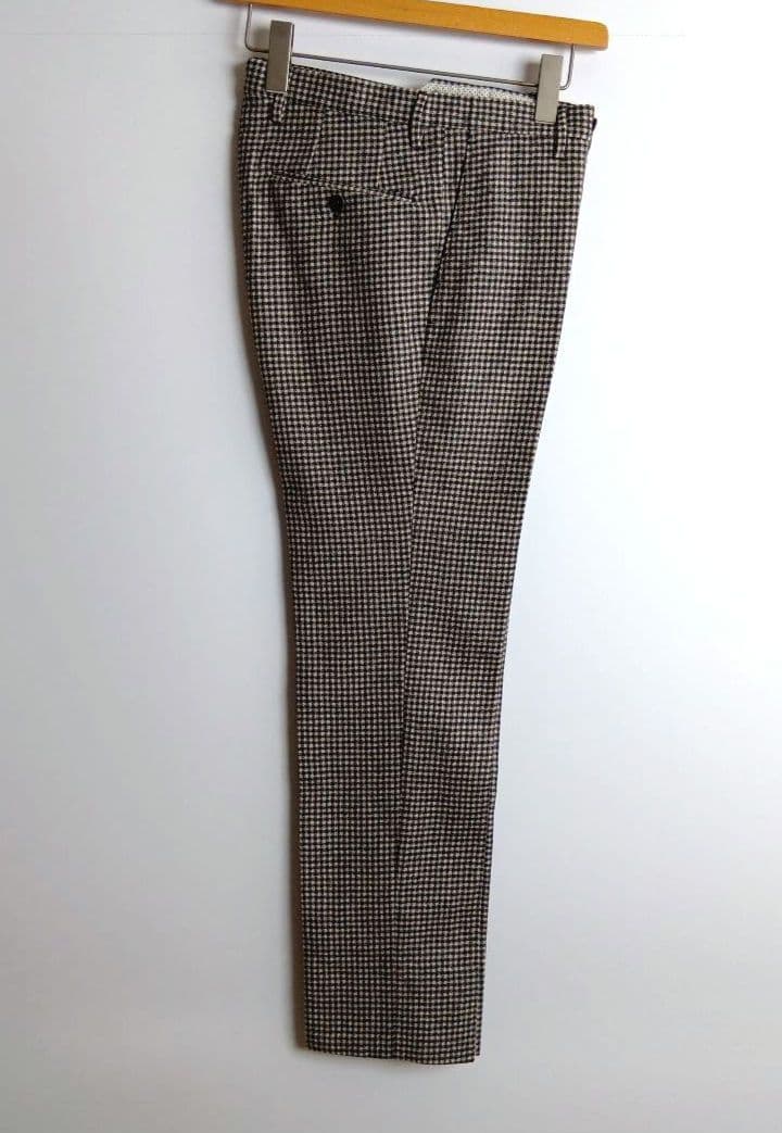 INCOTEX インコテックス スラックス グレーチェック 44 イタリア製