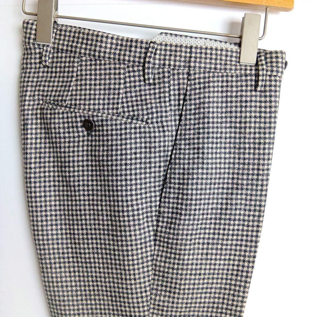 INCOTEX インコテックス スラックス グレーチェック 44 イタリア製