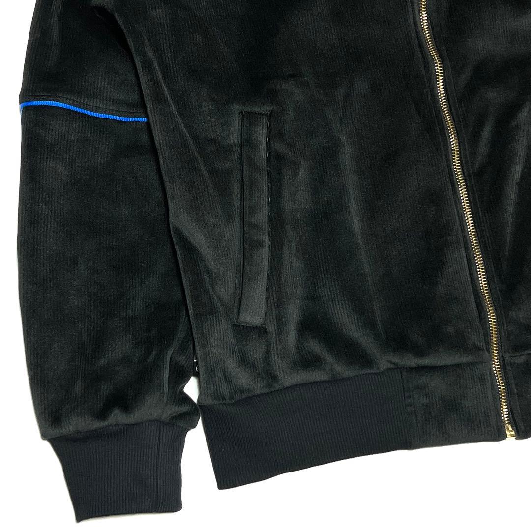 adidas タイショーンTYSHAWN ベロアジャージセットアップ ブラック