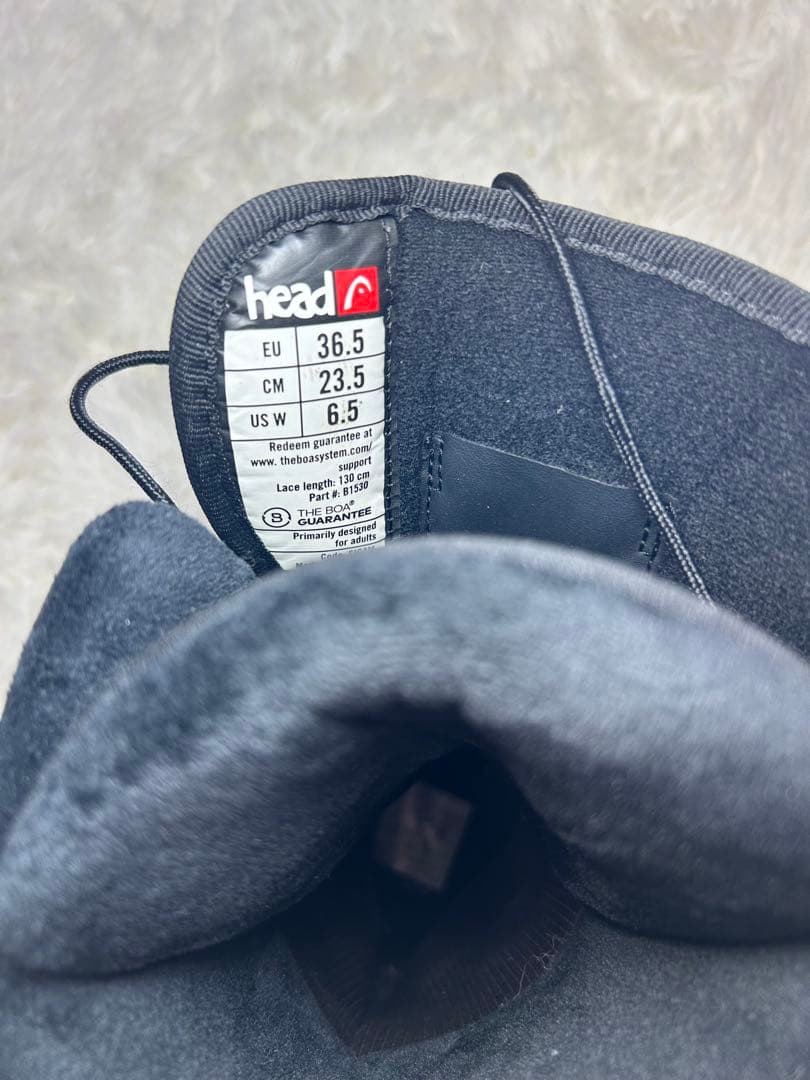 headヘッドBOAスノボスノーボードブーツブラッ23.5 パーフェクトフィット