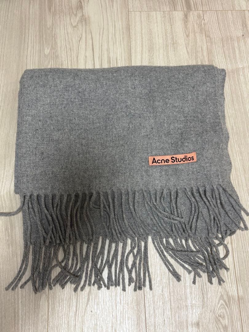 【専用】Acne Studios グレー フリンジマフラー