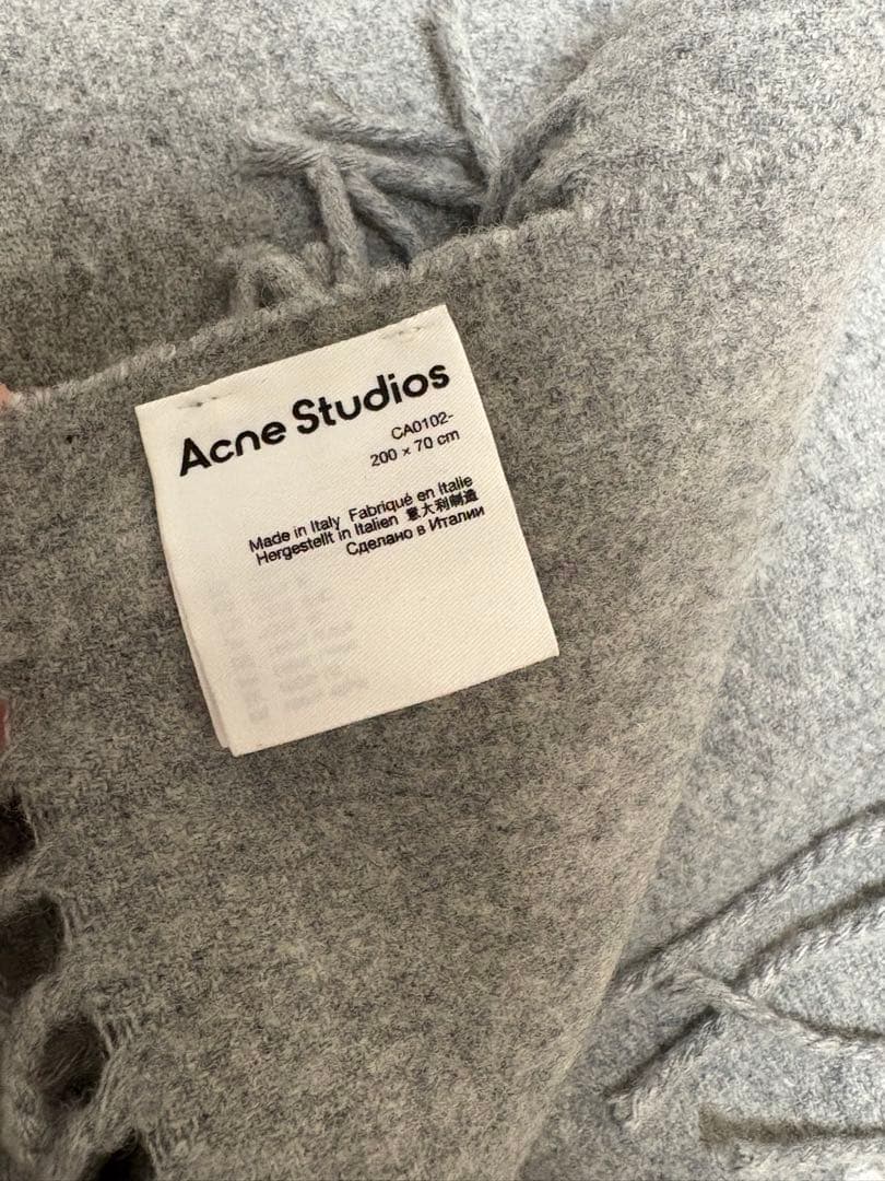 【専用】Acne Studios グレー フリンジマフラー