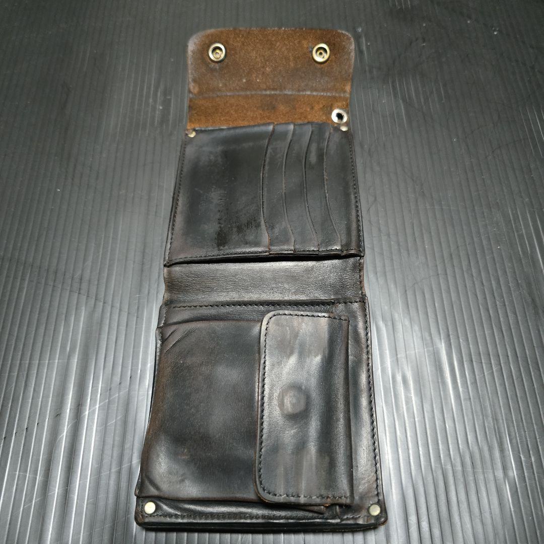 レア❕茶芯❕ラディアル❕RADIALL ❕レザーウォレット❕黒❕トラッカー❕