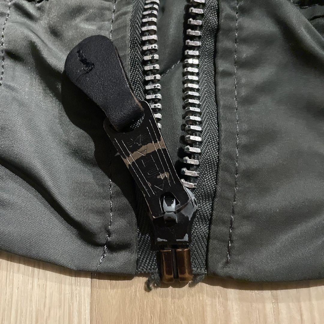 USA製　ALPHA グランドクルー　MA-1 フライトジャケット　カーキ　Ｍ