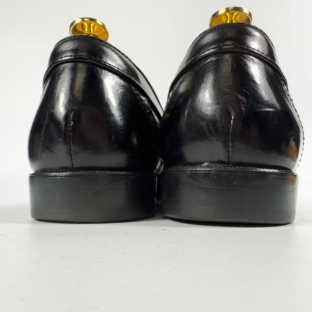 イヴ・サンローラン　YSL ローファー（25）革靴　ベルト　日本製　３E 黒