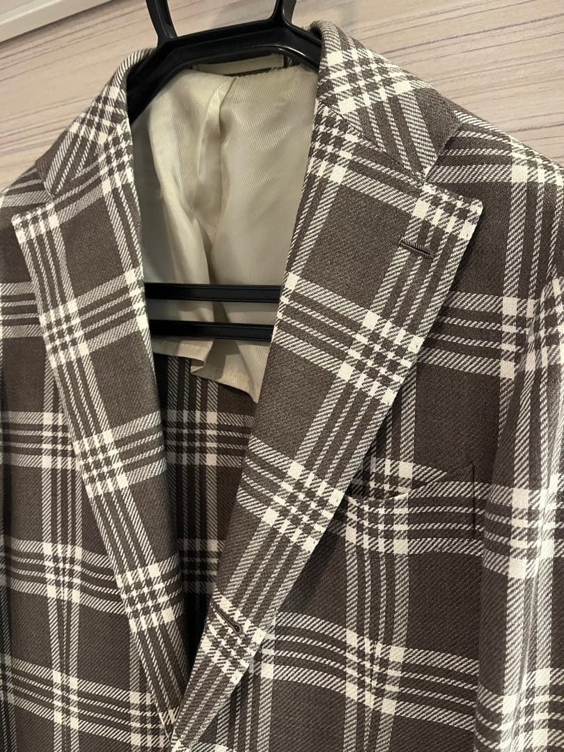 ブリッラペルイルグスト ジャケット　46 グリーンチェック