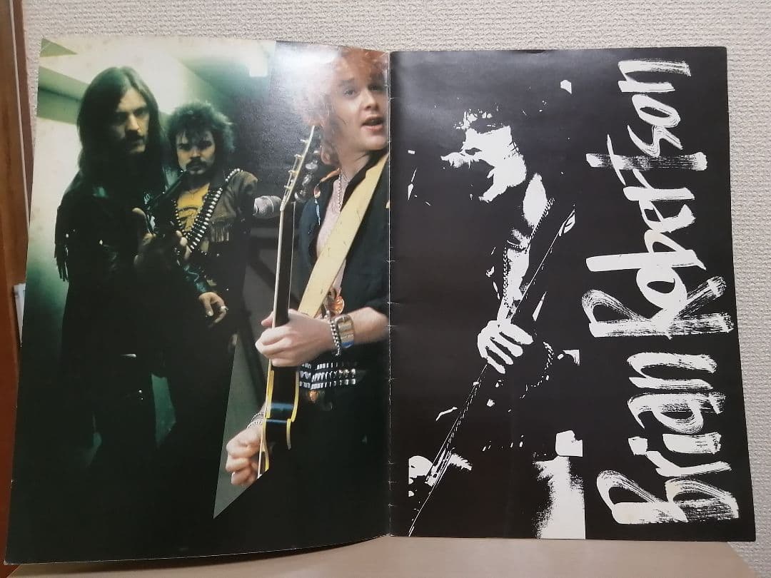 超希少 Motorhead Lemmy サイン入 初来日 公演パンフ