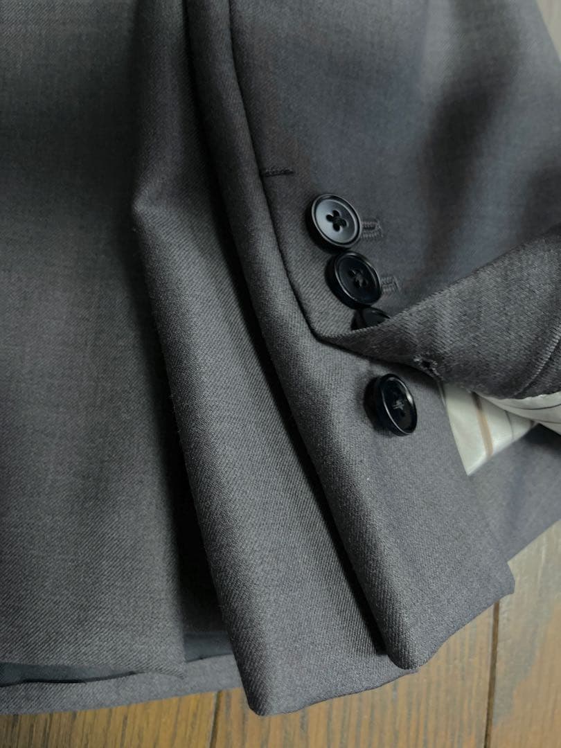 凄!!新品未使用■ZEGNA テーラードスーツ チャコールグレー