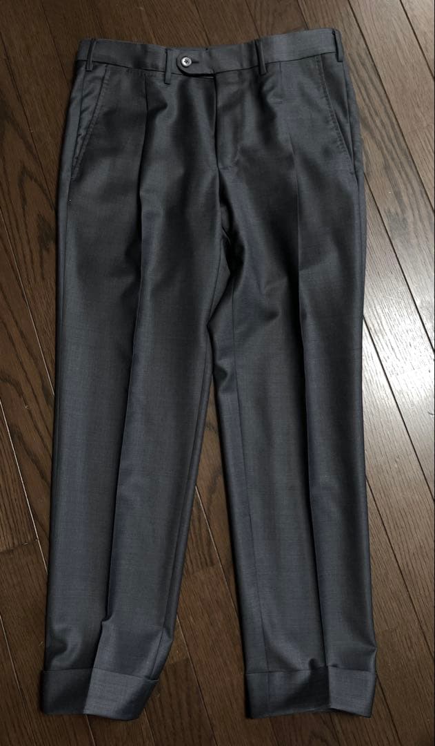 凄!!新品未使用■ZEGNA テーラードスーツ チャコールグレー