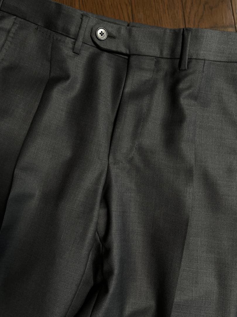 凄!!新品未使用■ZEGNA テーラードスーツ チャコールグレー