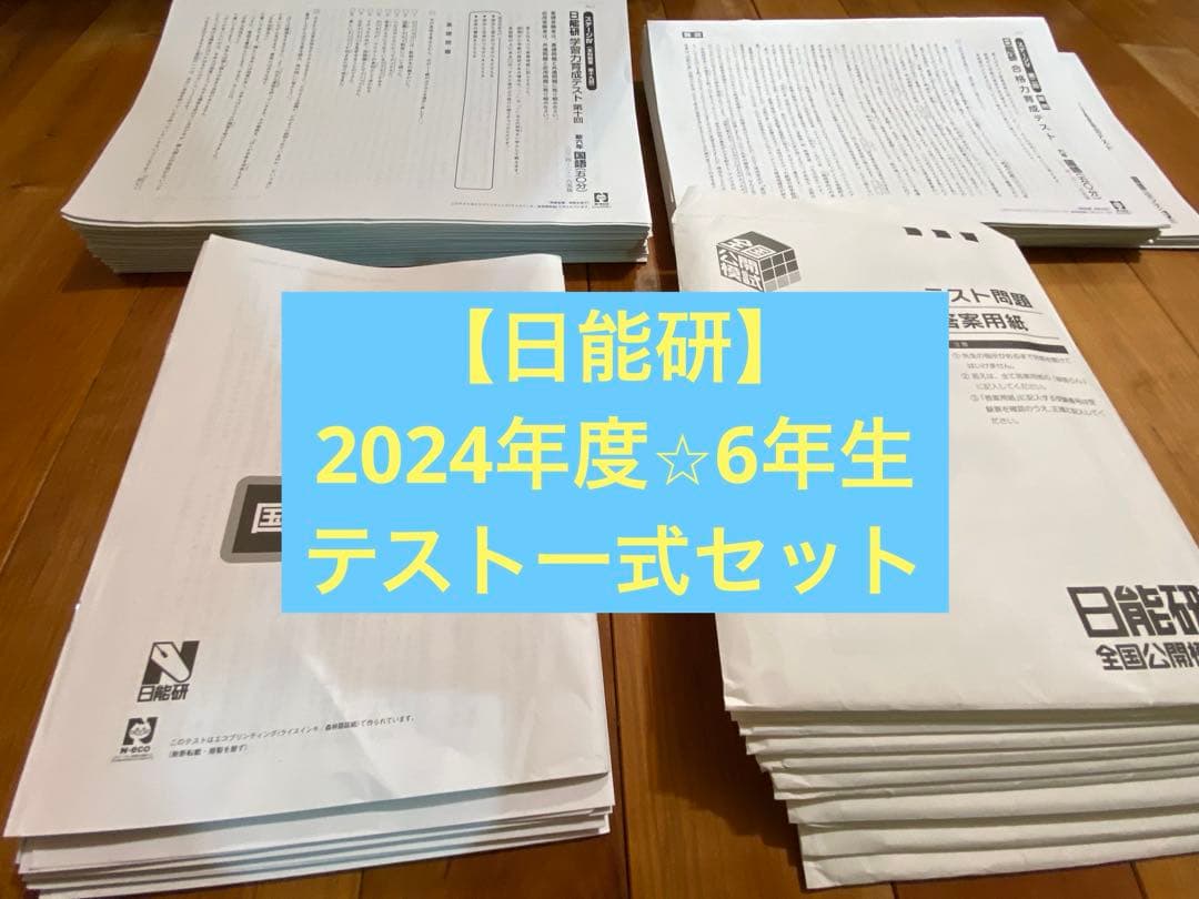 2024年度⭐︎日能研6年生1年フルセット学習力育成テスト全国公開模試等