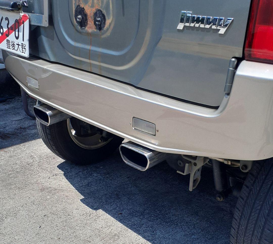 ■JB23 ジムニー☆左右2本出しマフラー☆ステンレス製☆美品☆送料サービス■