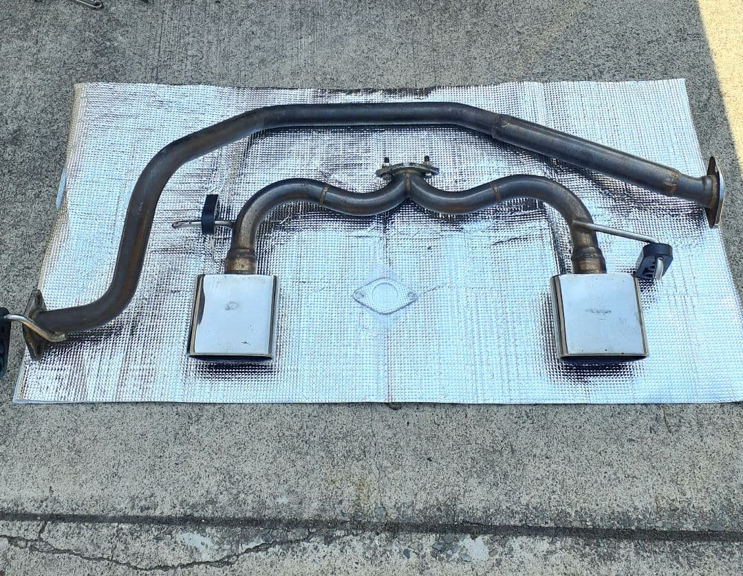 ■JB23 ジムニー☆左右2本出しマフラー☆ステンレス製☆美品☆送料サービス■