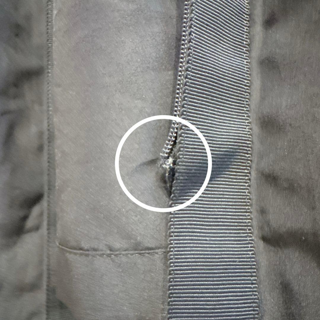 【 トゥービーシック 】 ティアードフリルタフタコート 濃紺 黒 46