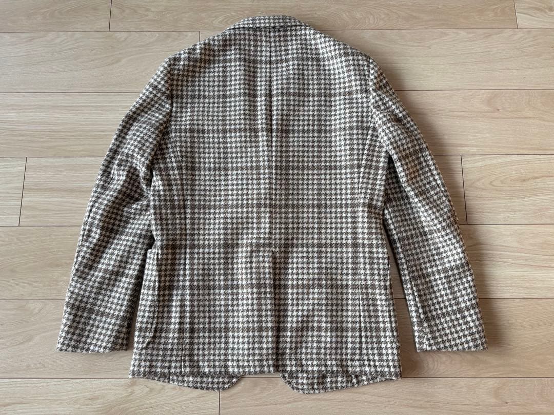 ポンデernesto/新品未使用ベビーアルパカライトツイード2Bジャケット