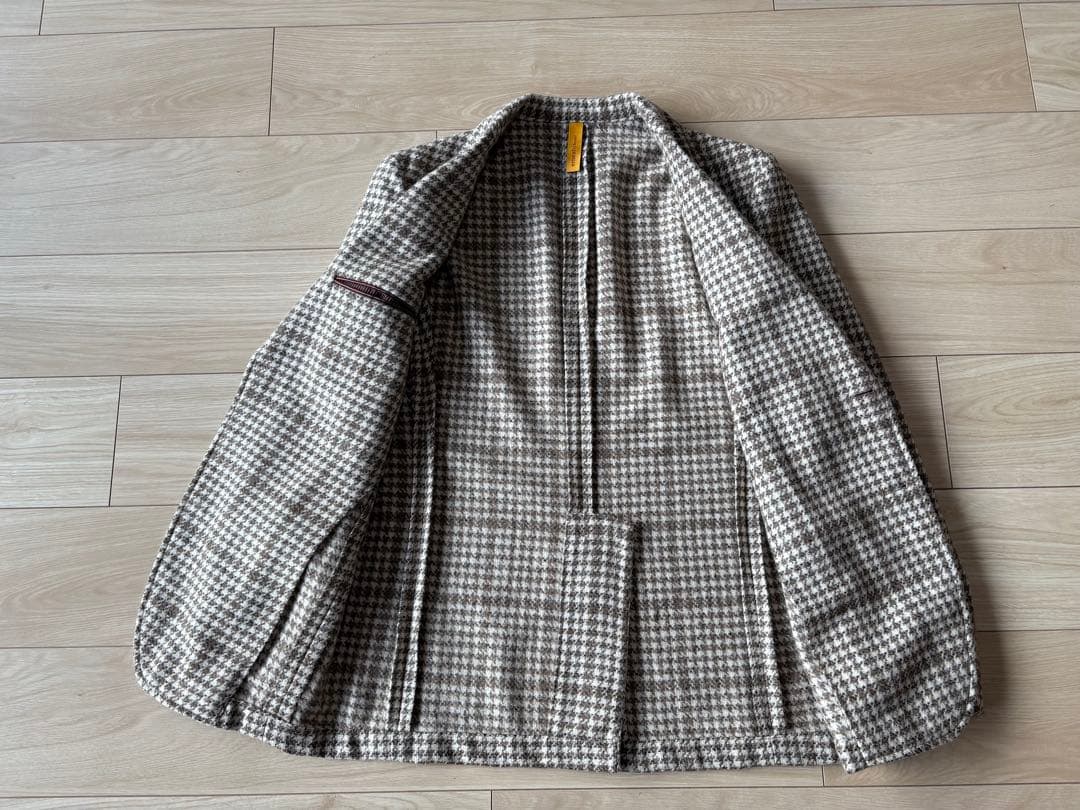 ポンデernesto/新品未使用ベビーアルパカライトツイード2Bジャケット