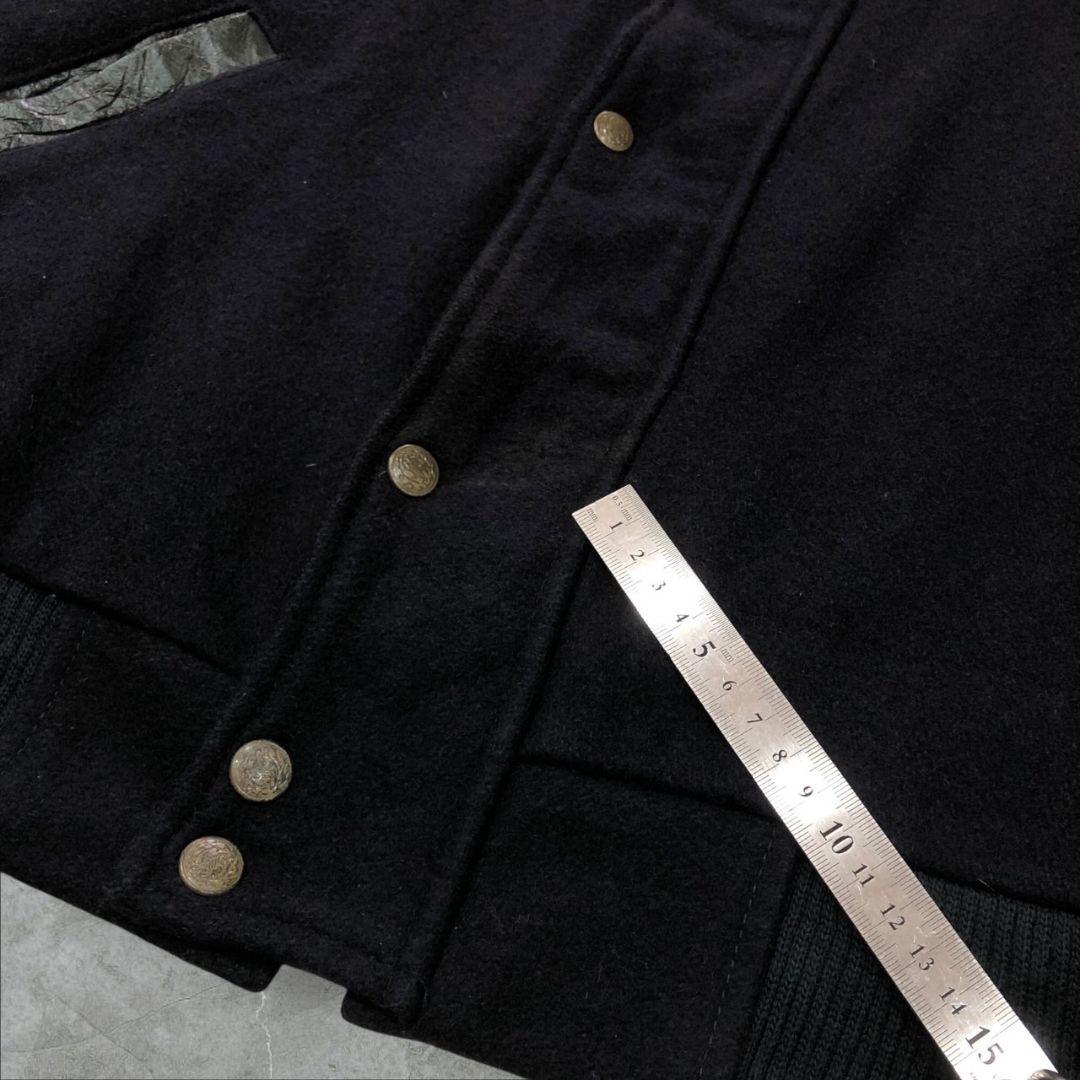 カナダ製ヴィンテージスタジャンバーシティジャケット袖レザー本革大きいサイズ