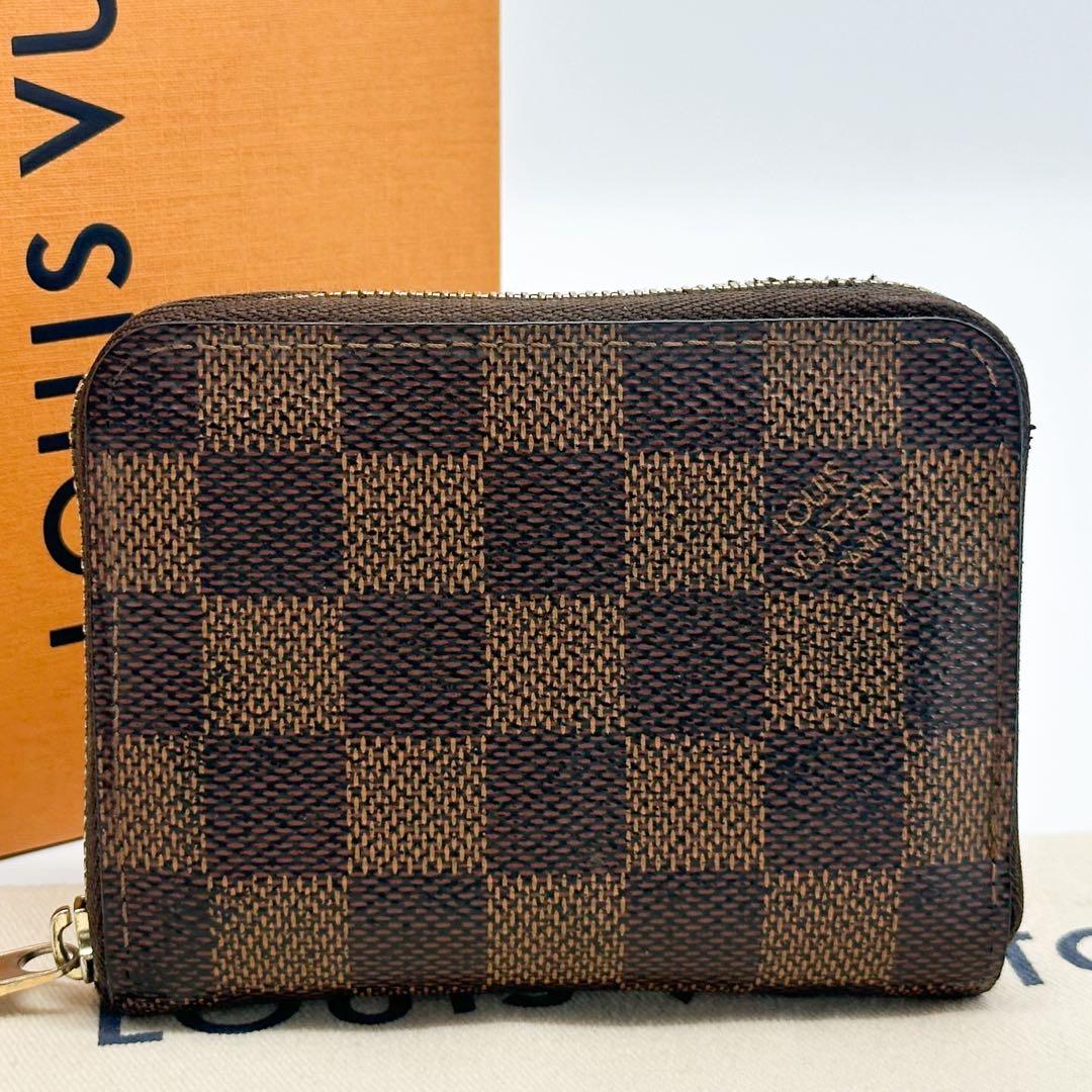 ルイヴィトン ジッピーパース ダミエ ブラウン 小銭入れ コンパクト